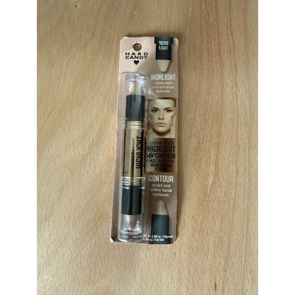 Hard Candy Highlight & Contour Face Duo Stick, LIGHT 0.184 oz  Full Size NWB